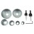 OTWORNICE DO BETONU I GLAZRY 22-73mm ZESTAW 9szt