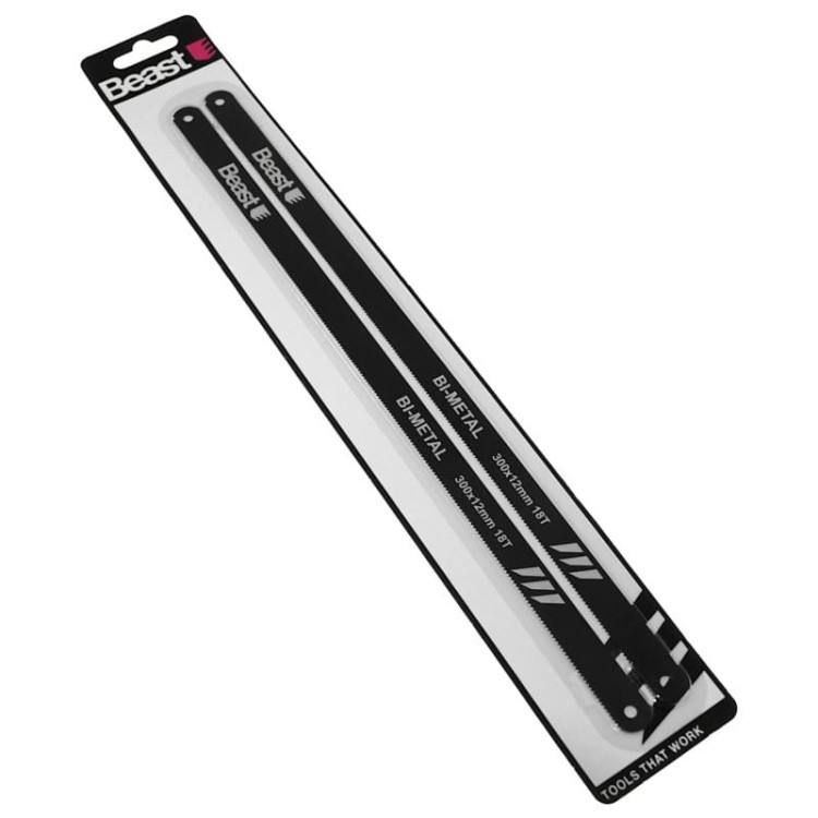 Brzeszczoty do metalu BI-METAL 300x12MM 18T 2 sztuki