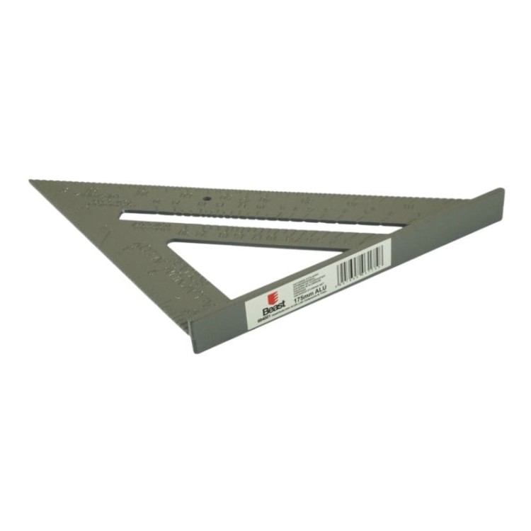 KĄTOWNIK STOLARSKI ALUMINIOWY PRZYMIAR 185 mm 7'