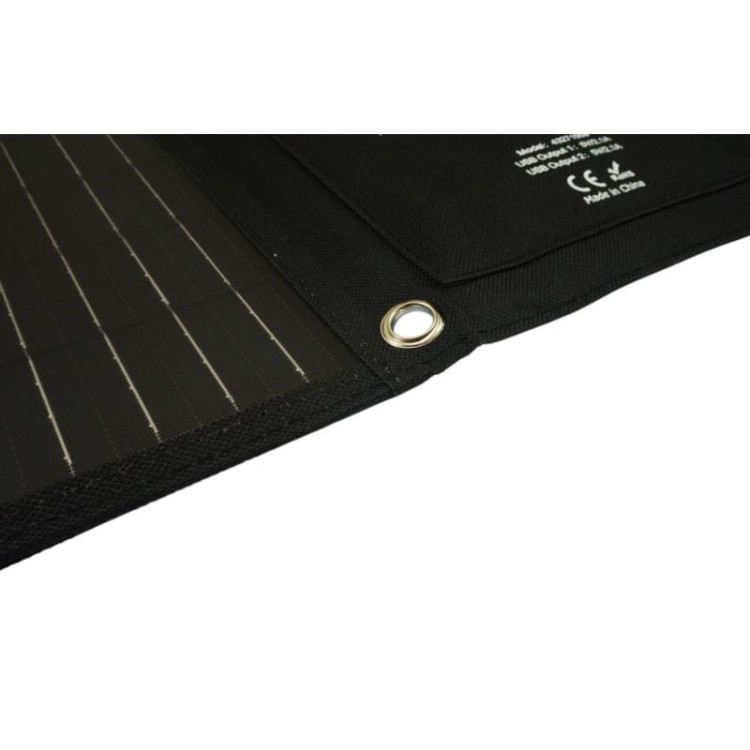 Ładowarka solarna turystyczna panel słoneczny 14W podwójne USB wyjście 5V/2.1A