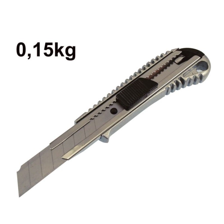 Nóż nożyk do tapet metalowy nożyk 18mm ostrze łamane