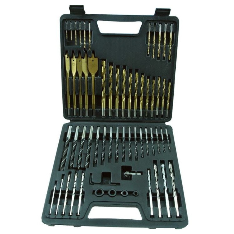 Zestaw wierteł do metalu, drewna i betonu 60 sztuk piórkowe HEX 1-10mm