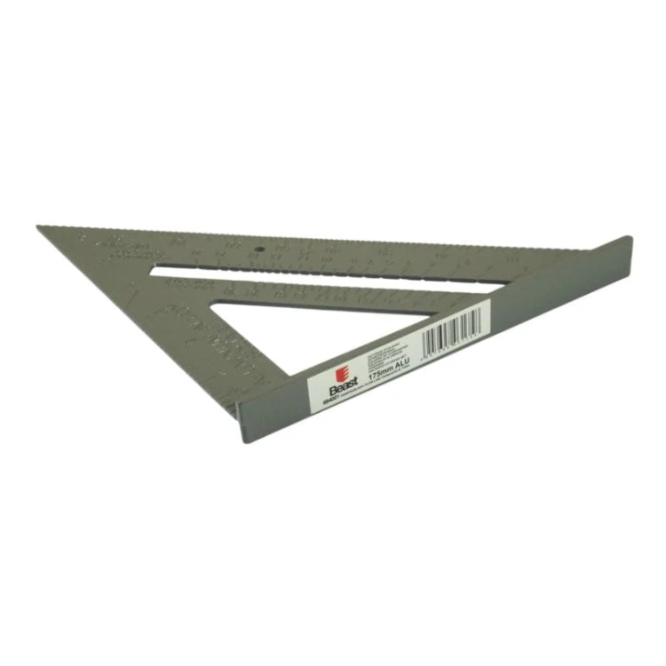 KĄTOWNIK STOLARSKI ALUMINIOWY PRZYMIAR 185 mm 7'