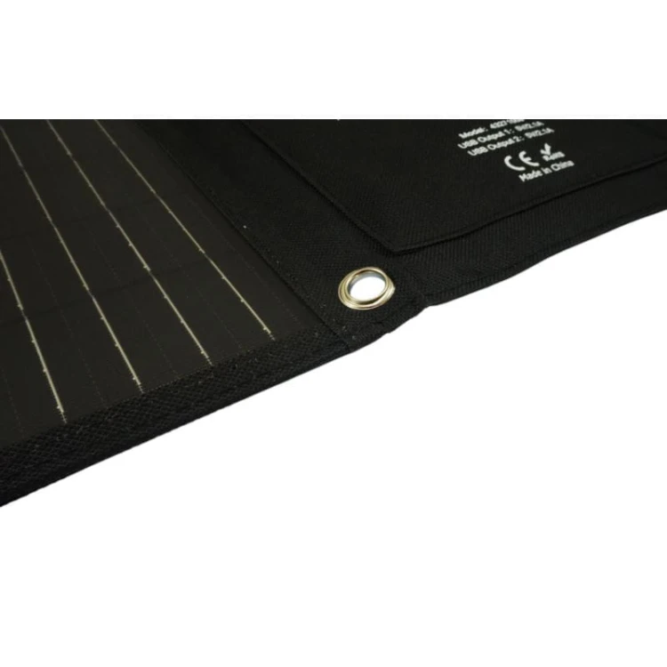 Ładowarka solarna turystyczna panel słoneczny 14W podwójne USB wyjście 5V/2.1A